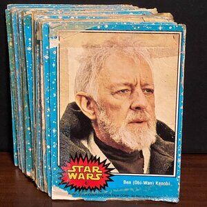 Vintage 1977 O-Pee-Chee Star Wars Trading Card Lot - VERY POOR CONDITION